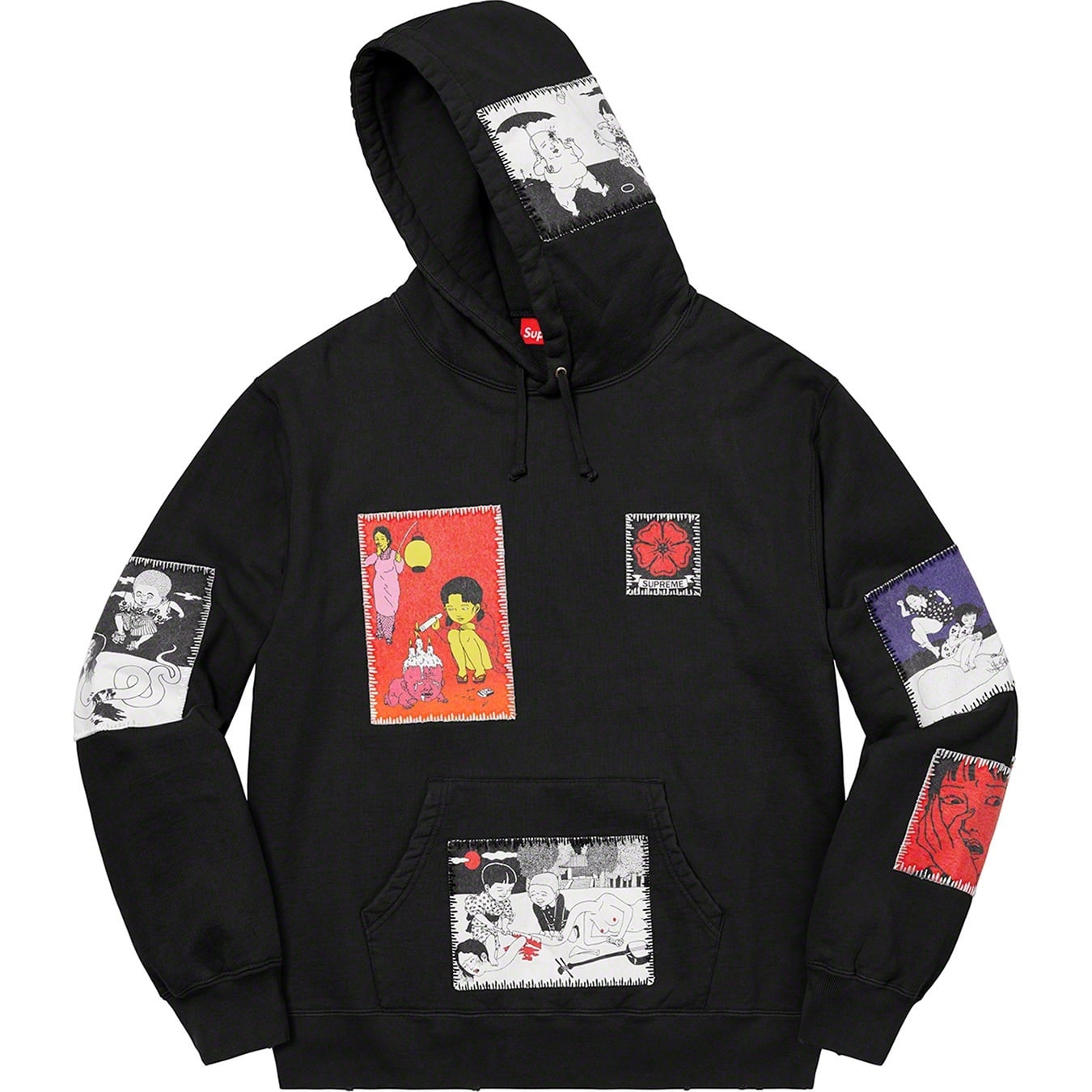 Toshio Saeki/Supreme Hooded Sweatshirt view 3